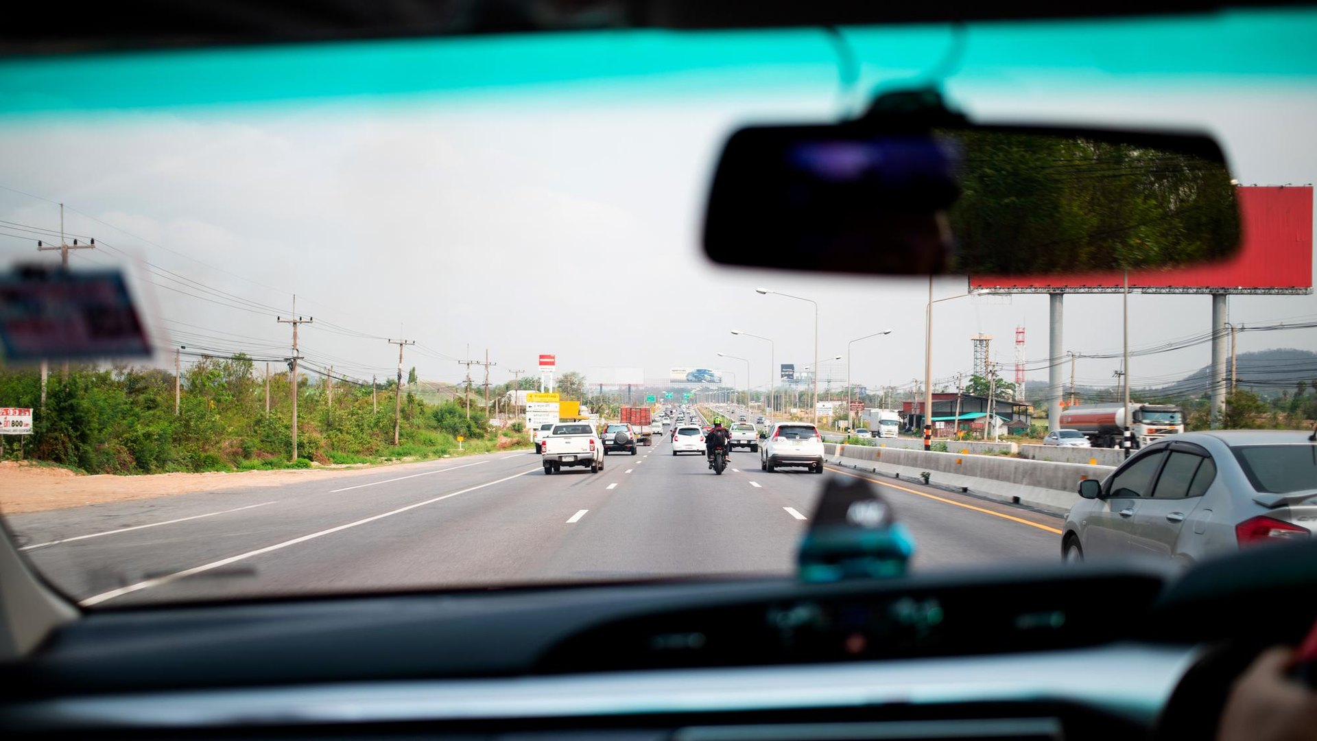 Inattentive driver failing to notice stopped traffic on Interstate 80 near Roseville, California.